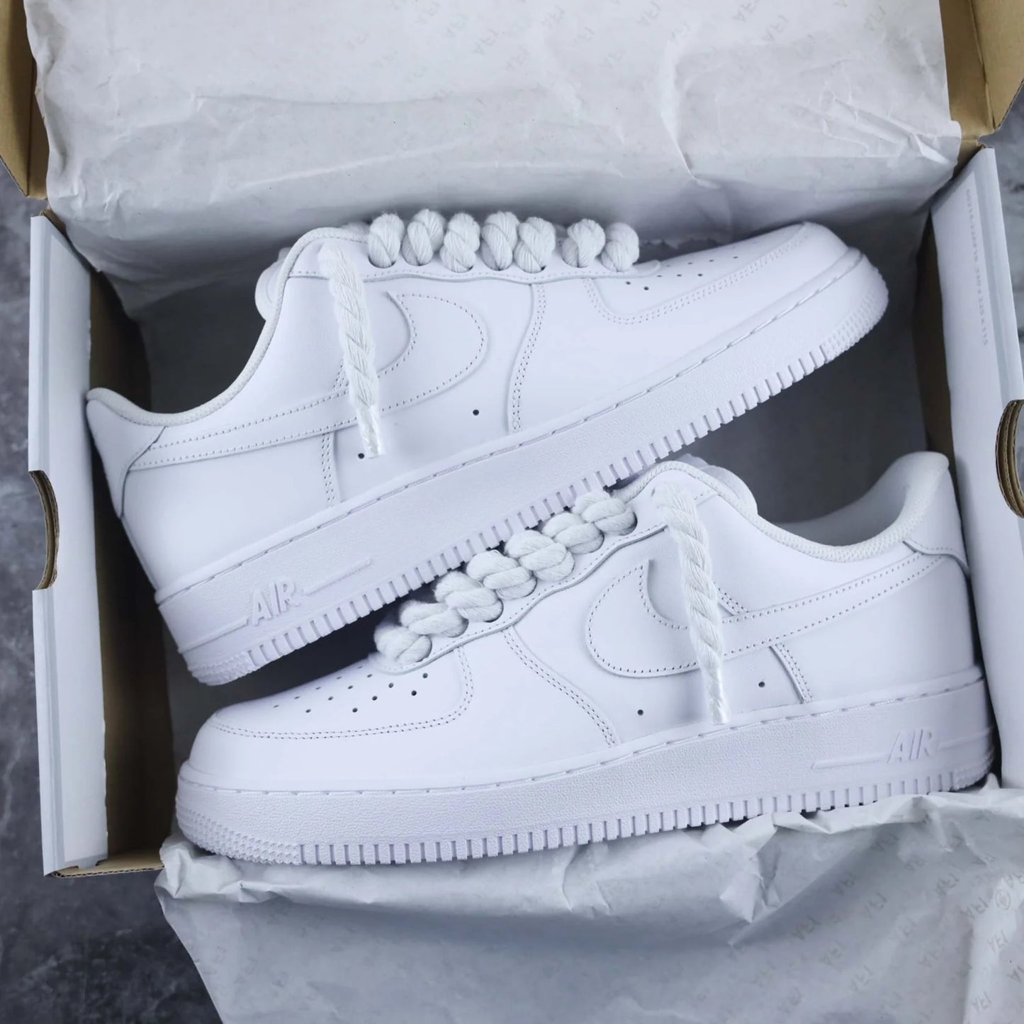 Nike Air Force 1 Low White - Biele Rope Šnúrky