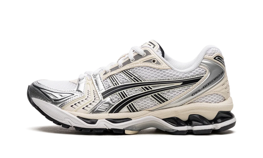 ASICS Gel-Kayano 14 White Midnight krémovo biele dámske tenisky, pohľad z boku