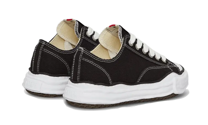 Maison Mihara Yasuhiro Peterson OG Sole, pohľad zozadu na tkanú nášivku MMY