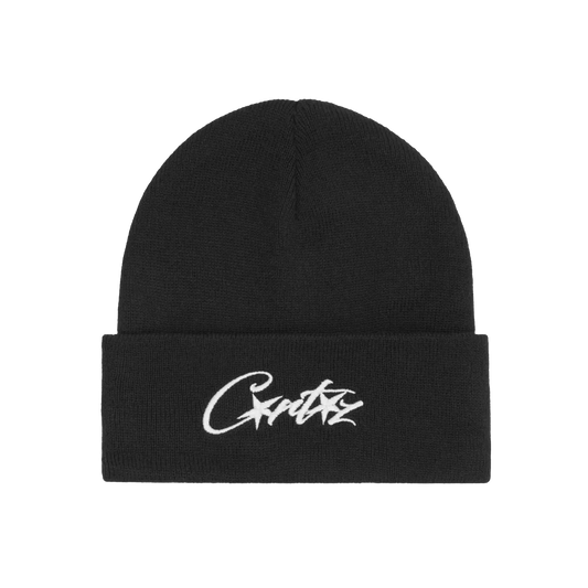 Corteiz Logo Beanie Black