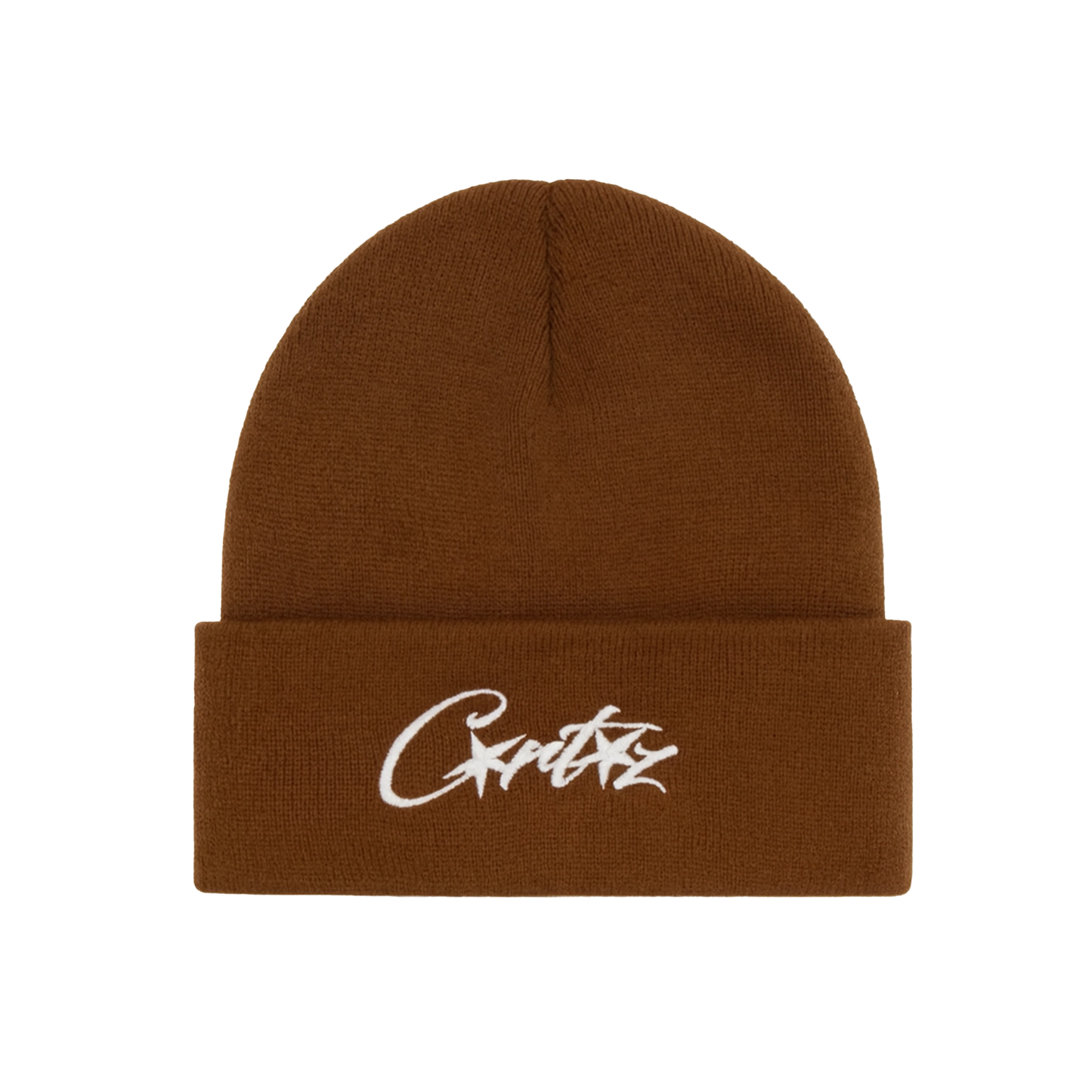 Corteiz Logo Beanie Brown