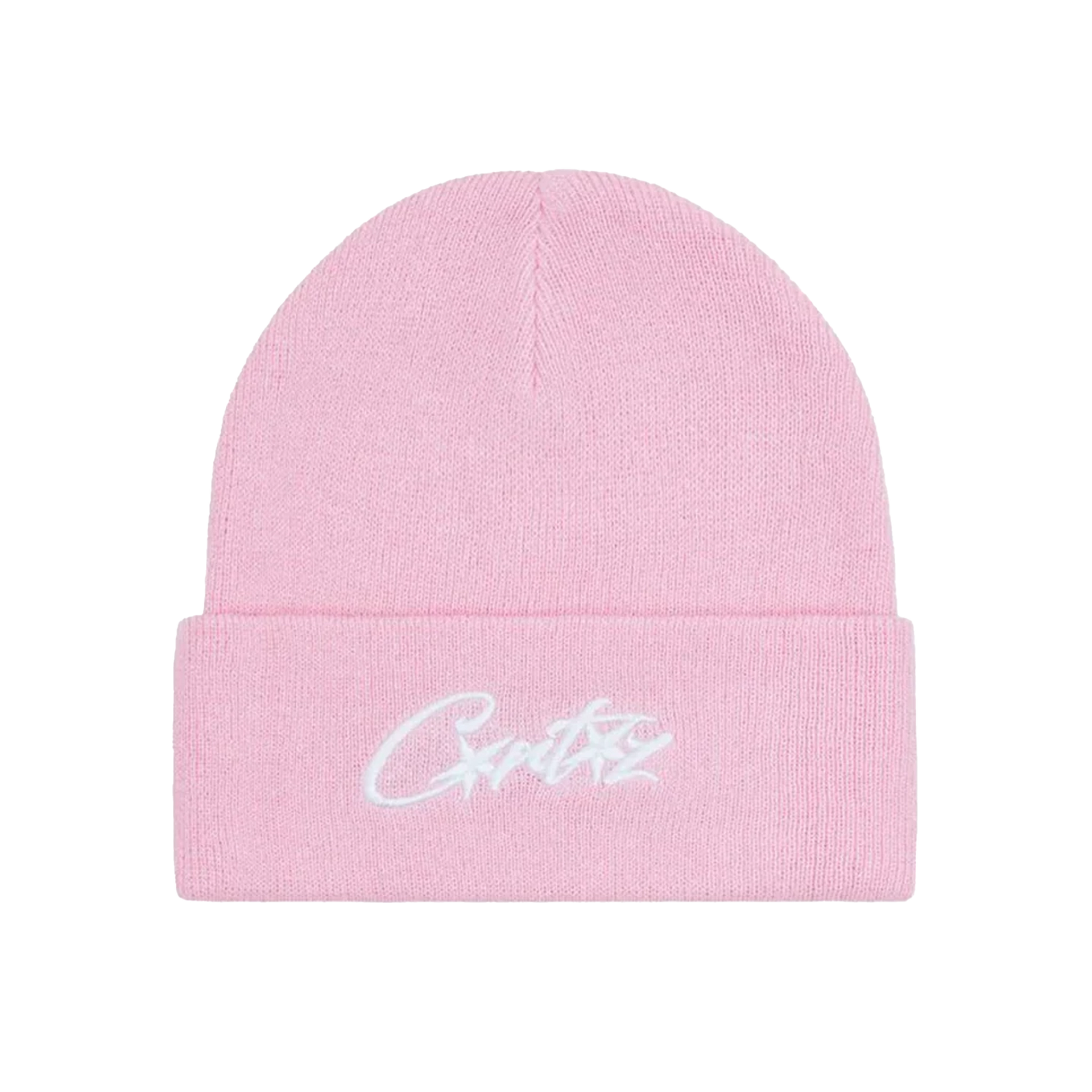 corteiz ビーニー ピンク corteiz ピンク 刺繍ロゴ ニット帽 ビーニー 正規品|mercari