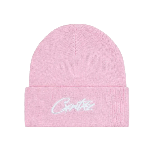 Corteiz Logo Beanie Pink