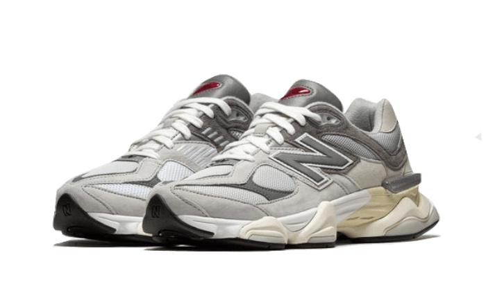 New Balance 9060 Rain Cloud Grey, pohľad na pár spredu