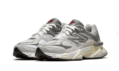 New Balance 9060 Rain Cloud Grey, pohľad na pár spredu