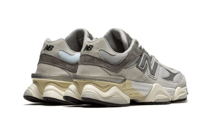 New Balance 9060 Rain Cloud Grey, pohľad zozadu na pätovú časť