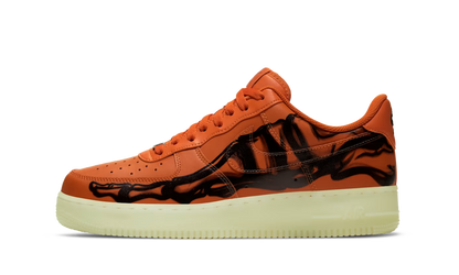 Nike Air Force 1 Low Orange Skeleton Halloween