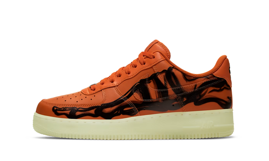 Nike Air Force 1 Low Orange Skeleton Halloween