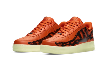 Nike Air Force 1 Low Orange Skeleton Halloween