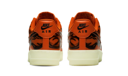 Nike Air Force 1 Low Orange Skeleton Halloween