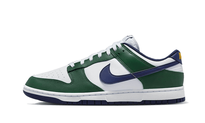 Tenisky Nike Dunk nízke zeleno-bielo-modré, pohľad z boku