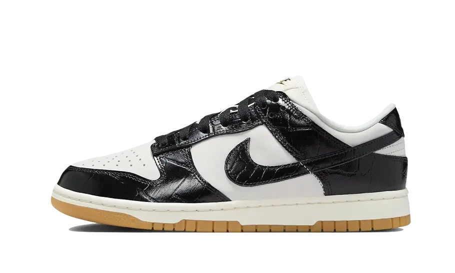 Tenisky Nike Dunk low lx crocs čierno-biele, pohľad z boku