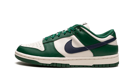 Tenisky Nike Dunk nízke zeleno-bielo-modré, pohľad z boku