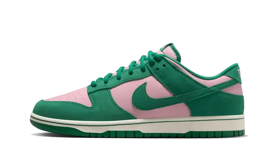 Tenisky Nike Dunk nízke zeleno-rúžové, pohľad z boku