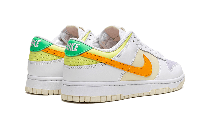 Tenisky Nike Dunk nízke bielo-farebné, pohľad zo zadu