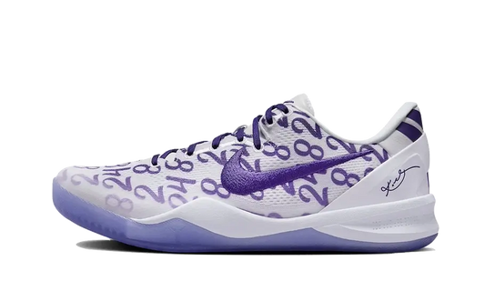 Tenisky Nike Kobe 8 bielo-fialové, pohľad z boku