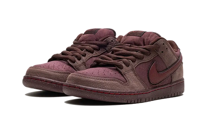 Skateboardové Tenisky Nike Dunk nízke bordové, pohľad z predu