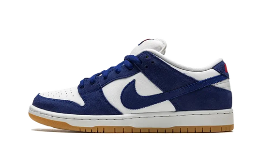 Skateboardové Tenisky Nike Dunk nízke modro-biele, pohľad z boku