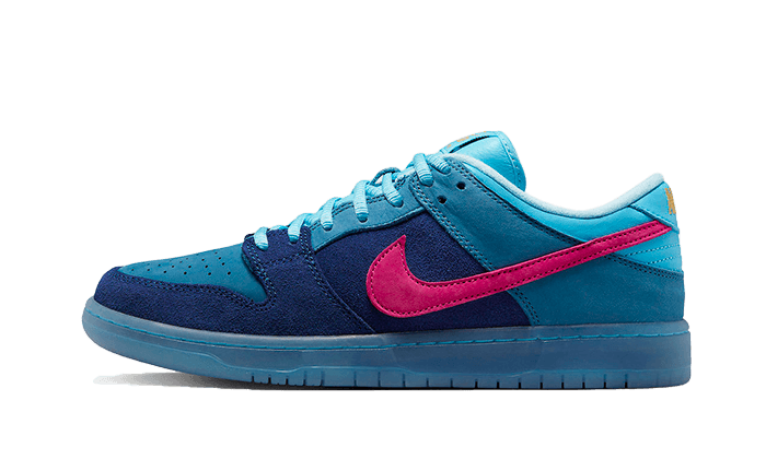 Tenisky Nike SB Dunk Low modro-rúžové, pohľad z boku