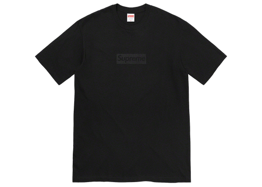 Tričko Supreme Box Logo čierne, pohľad z predu