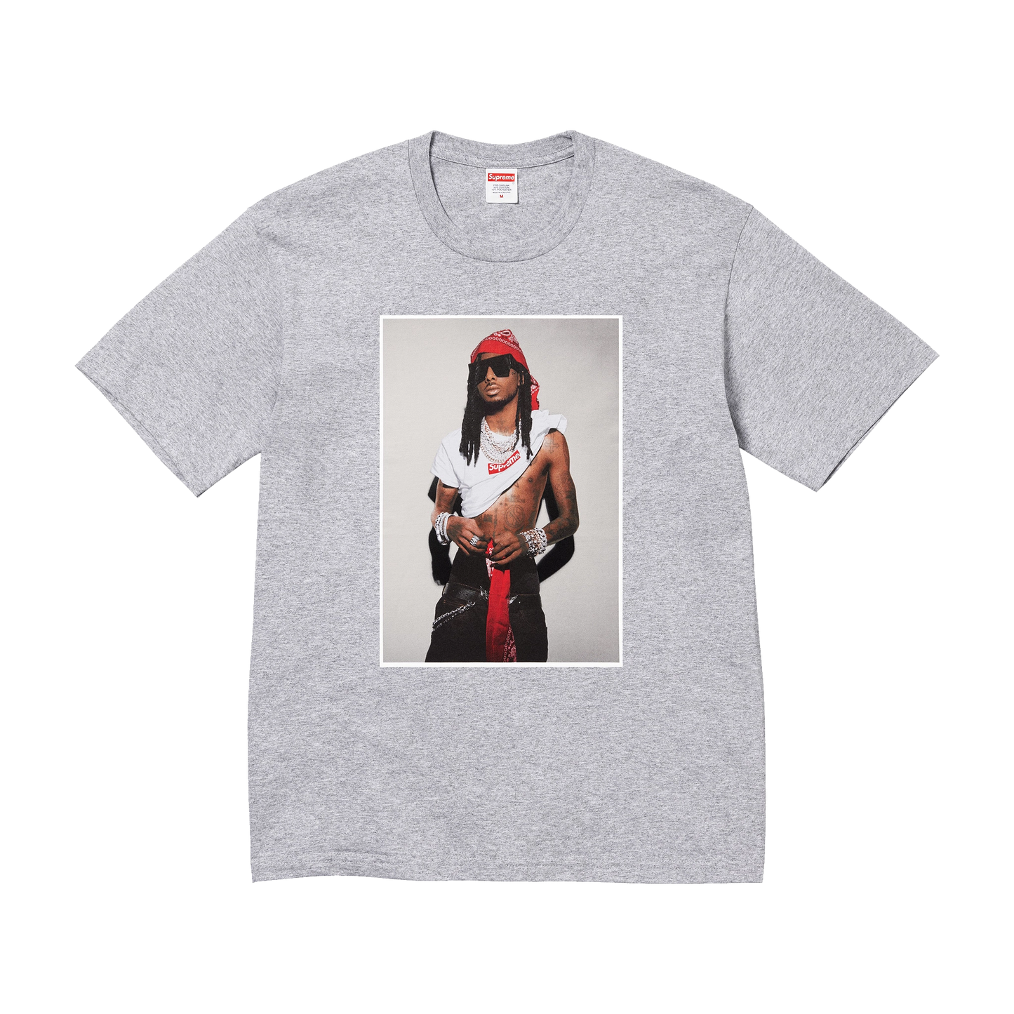 Supreme Playboi Carti Tee Heather Grey